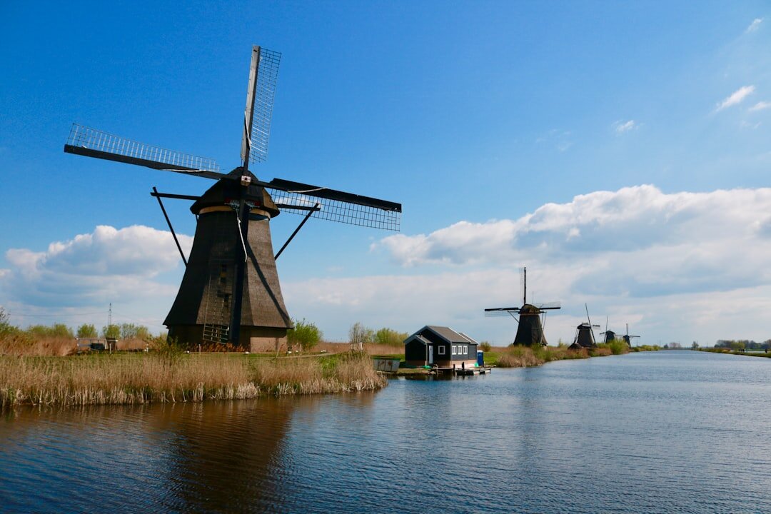 dutch windmills landscape